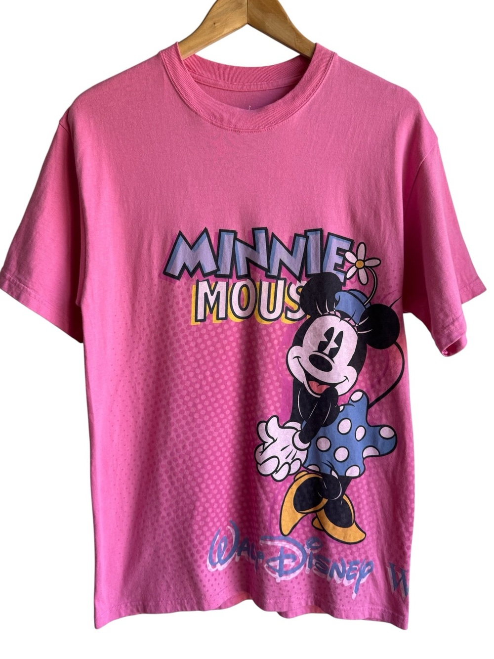 Disneyland Resort Minnie Mouse T-Shirt Womens M Pink Walt Disney Graphic Tee